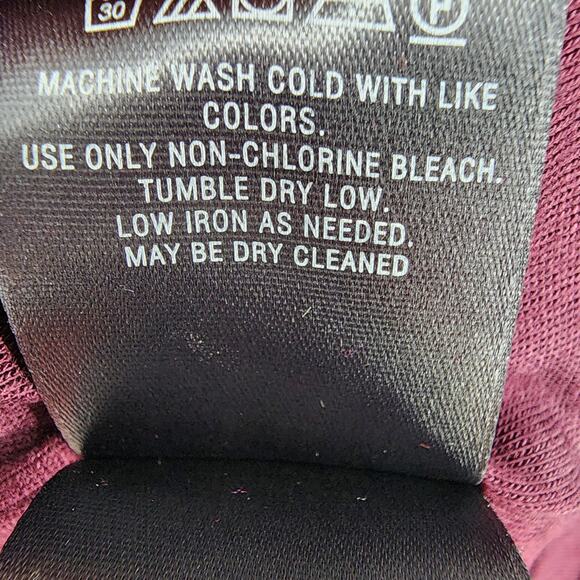 Anthropologie Maeve Women's Long Sleeve Galena Dress Wine Board Size Large - Picture 5 of 7